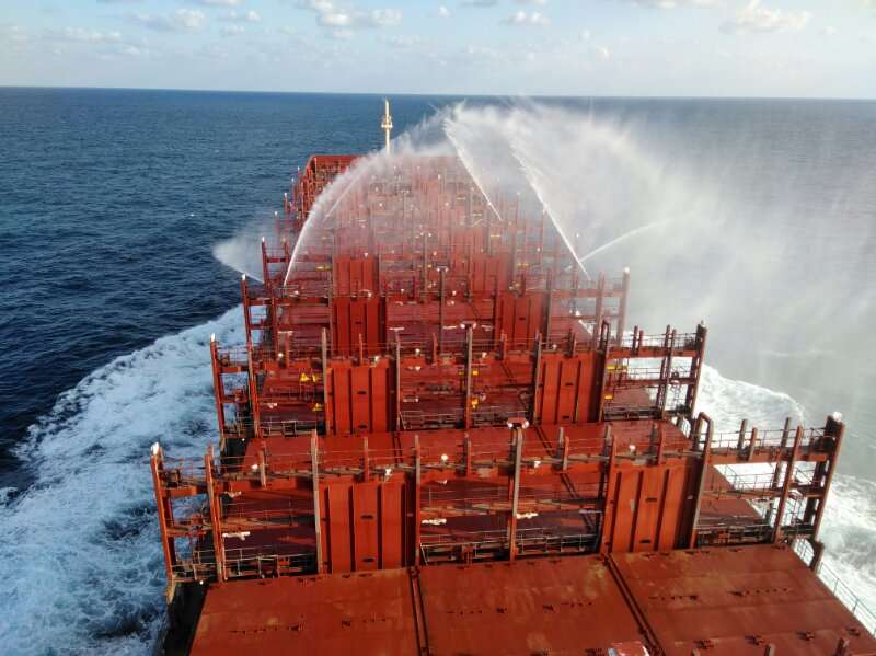 壹号平台官网管伴随第一艘马士基“Venta Maersk” 集装箱船成功试航北极